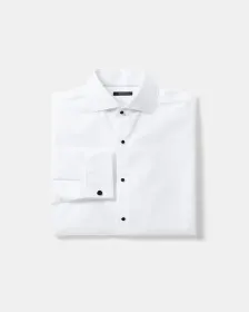 White Tuxedo Dress Shirt