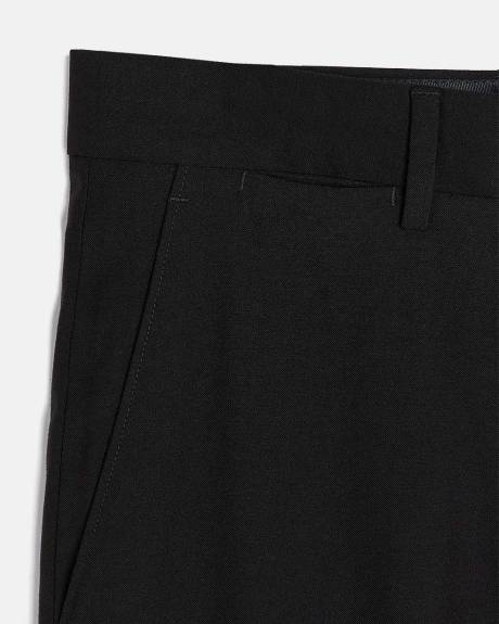 Pantalon de Complet Essentiel En Mélange De Laine Noir