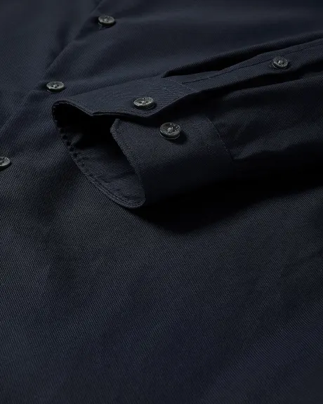 Solid Easy-care Twill Dress Shirt