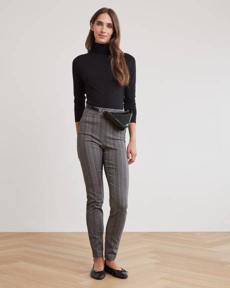 High-Rise Long Plaid City Legging Pant