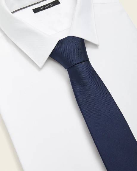 Regular Solid Navy Tie