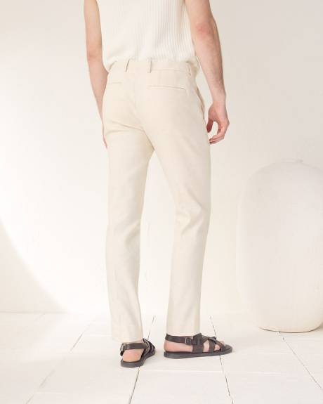 Slim Fit Stretch Linen Suit Pant