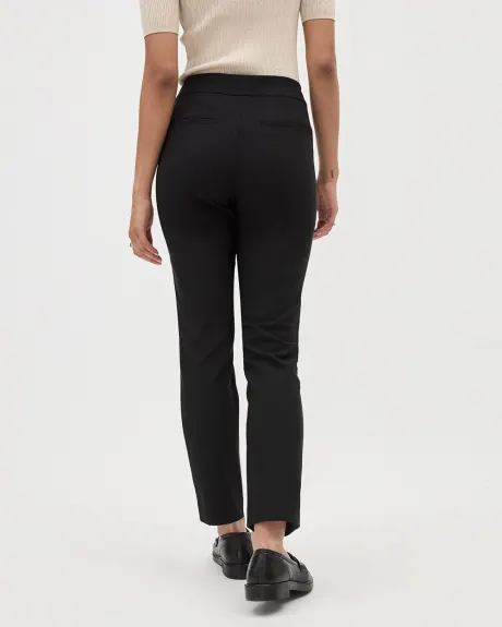 Black High-Rise Legging Pant with Welt Pockets