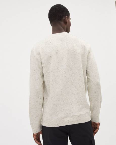 Long-Sleeve Crew-Neck Ribbed Sweater