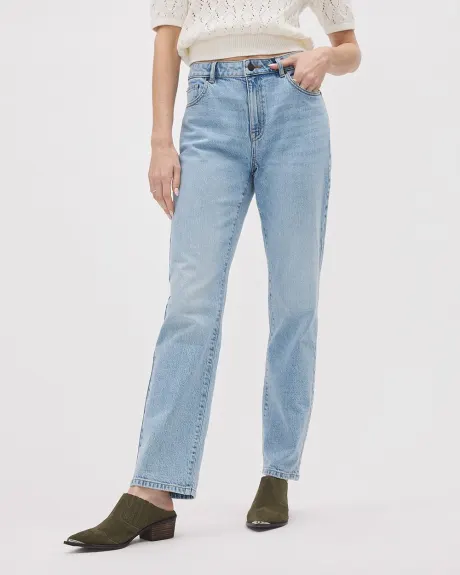 Vintage High-Waisted Straight-Leg Jeans