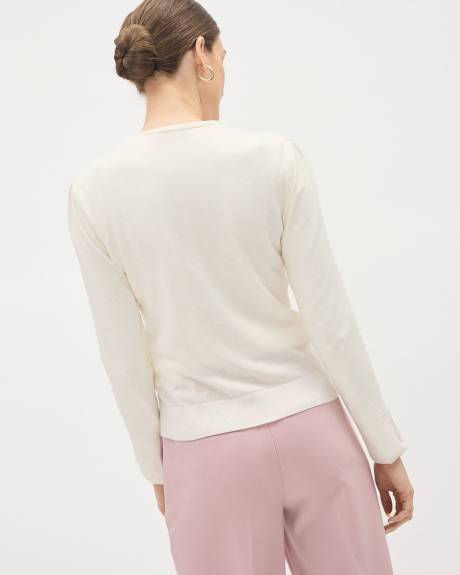 Long-Sleeve Crew-Neck Sweater