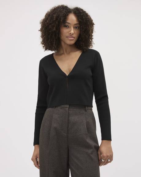 Long-Sleeve V-Neck Bolero