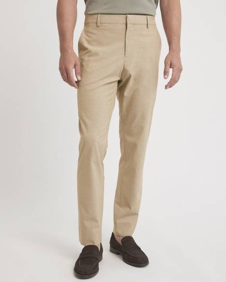 Pantalon de Ville Taupe à Coupe Étroite