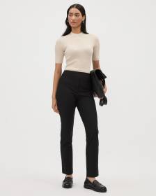 Black High-Rise Legging Pant with Welt Pockets