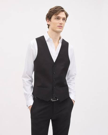 Wool-Blend Suiting Vest