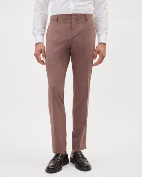 Slim-Fit Burgundy Suit Pant