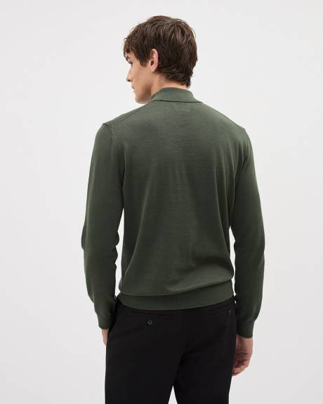 Long-Sleeve Mock-Neck Sweater