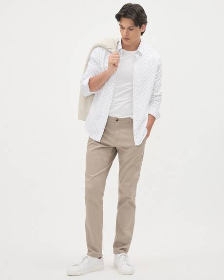 Long-Sleeve Cotton-Knit Shirt