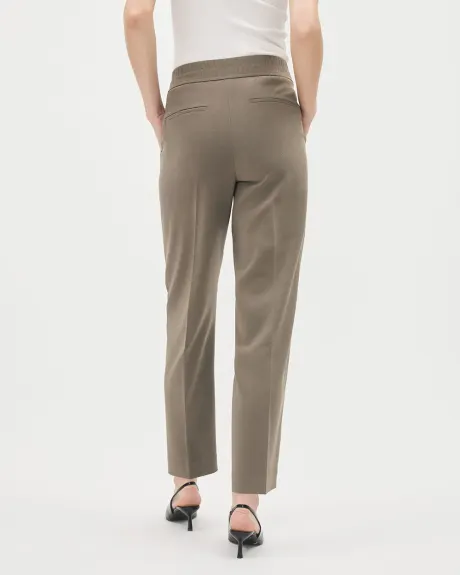 Mid-Rise Tapered-Ankle-Leg Dressy Jogger