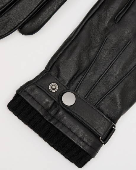 Leather Gloves with Tab