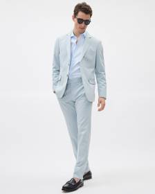 Slim-Fit Light Blue Suit Pant