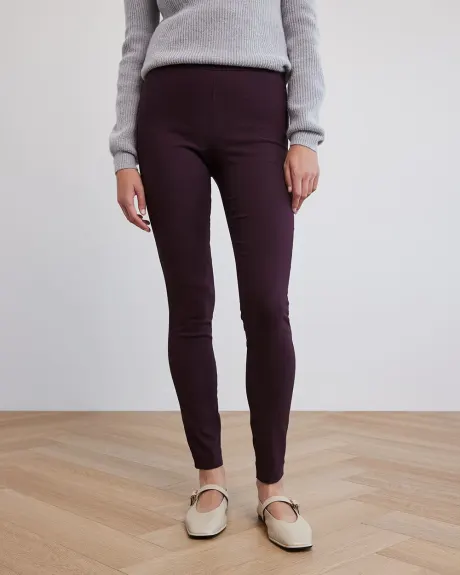 Legging Citadin Long Uni à Taille Haute