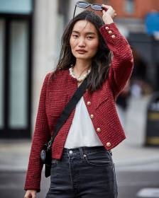 Cropped Tweed Blazer