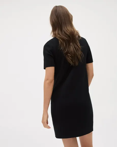 Short-Sleeve Crew-Neck T-Shirt Dress