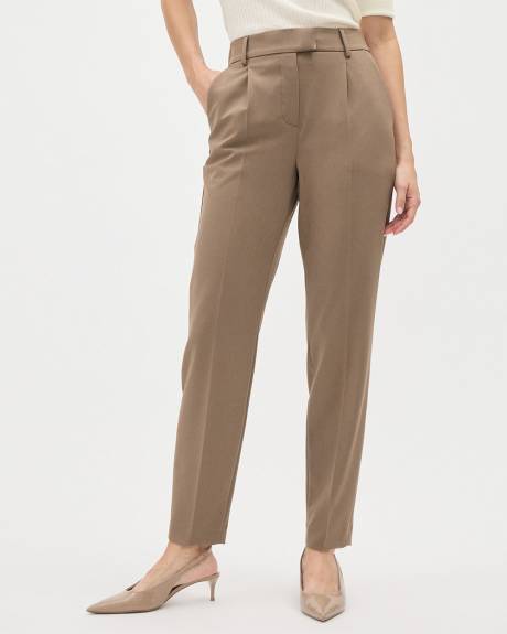 High-Rise Tapered-Leg Ankle Pant