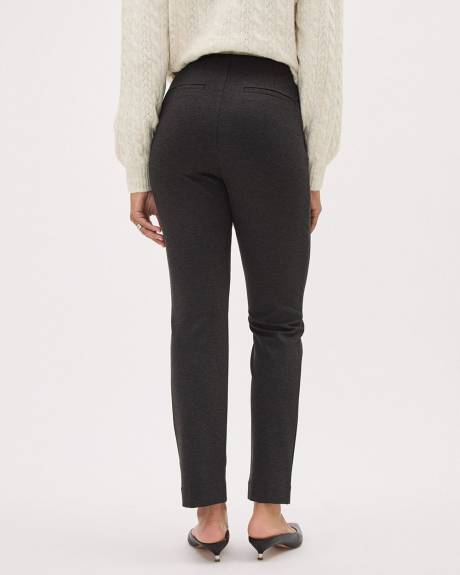 Pull-On High-Rise Slim-Leg Ankle Pant