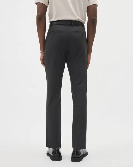 Pantalon de Ville Uni à Coupe Étroite