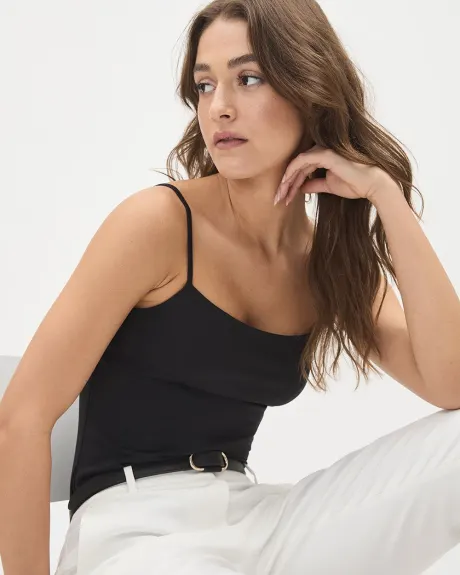 Camisole à Encolure Dégagée et Bretelles Spaghetti