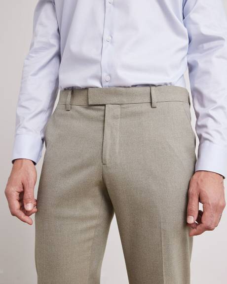 Pantalon De Complet Brossé À Coupe Ajustée