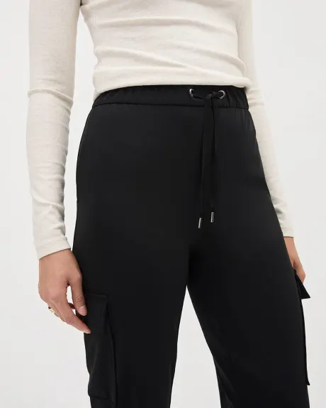 Pantalon Jogger Longueur Cheville Extensible à 4 Sens avec Poches Cargo