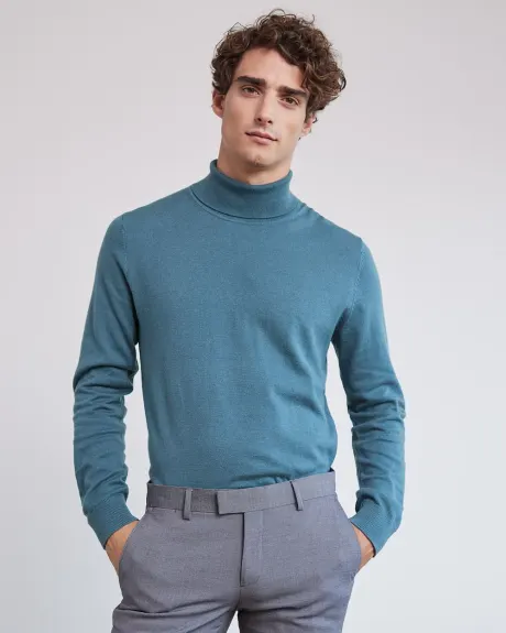 Basic Long-Sleeve Turtleneck Sweater