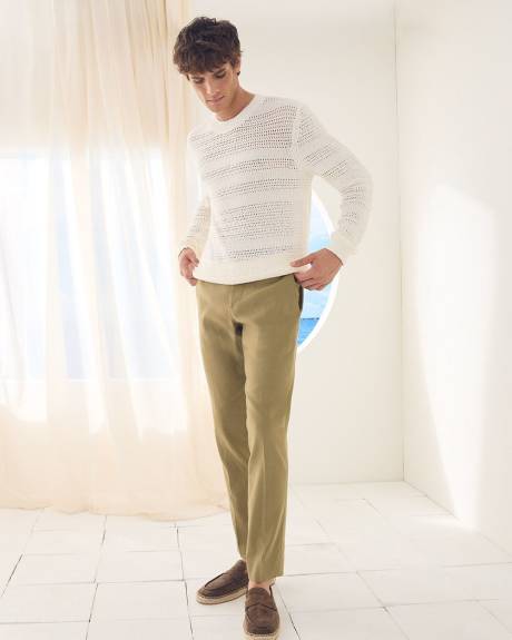 Slim-Fit Linen Suit Pant