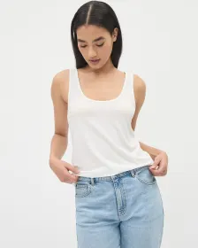 Camisole Unie à Col Rond