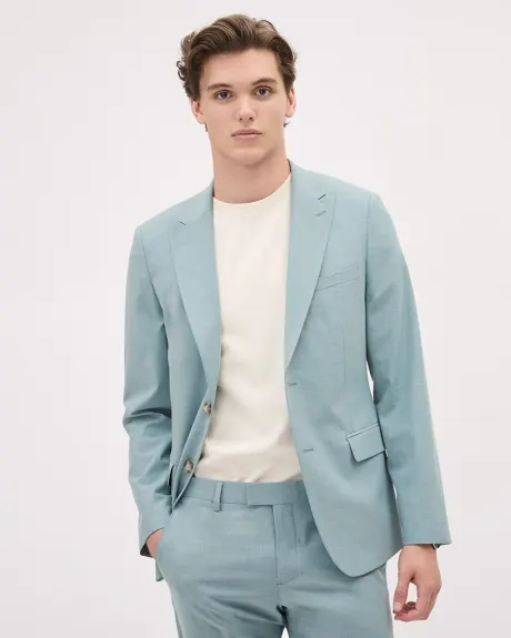 Slim-Fit Aqua Suit Blazer