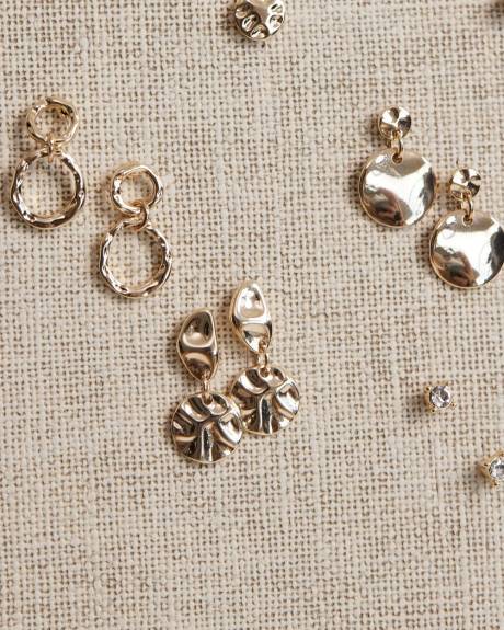 Stud Earrings - 6 Pairs