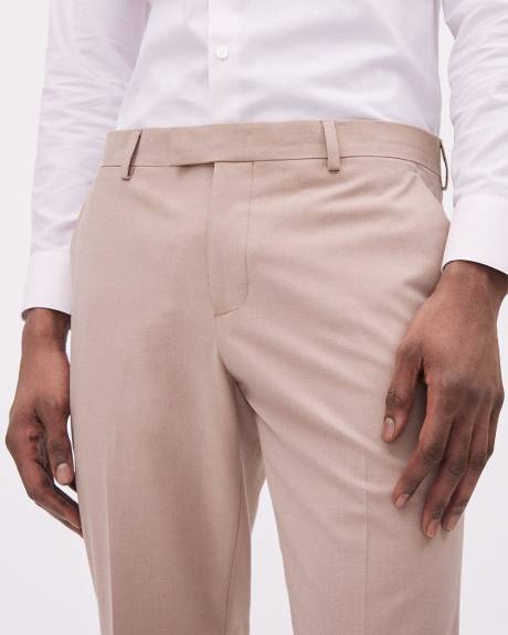 Pantalon de Complet Rosé à Coupe Étroite