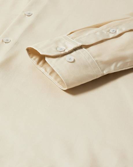 Regular-Fit Sateen Dress Shirt