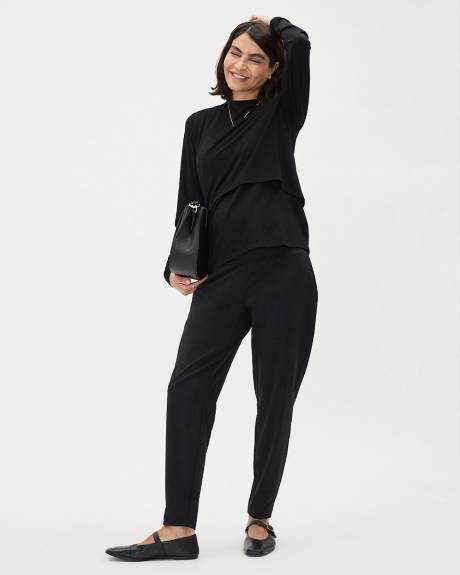 Long-Sleeve Nursing Tee - Thyme Maternity