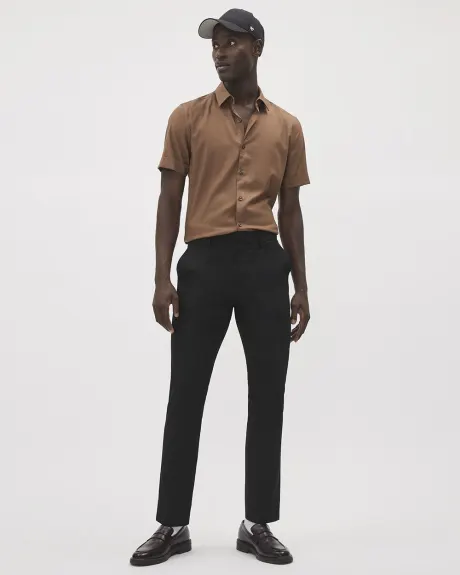 Solid Slim-Fit City Pant