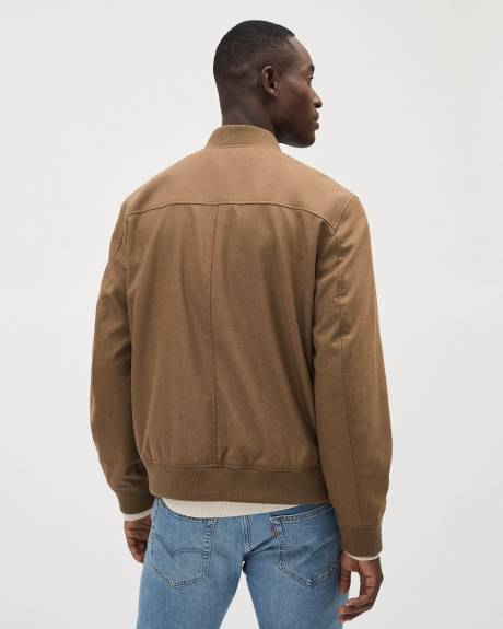 Brushed Twill Bomber Jacket