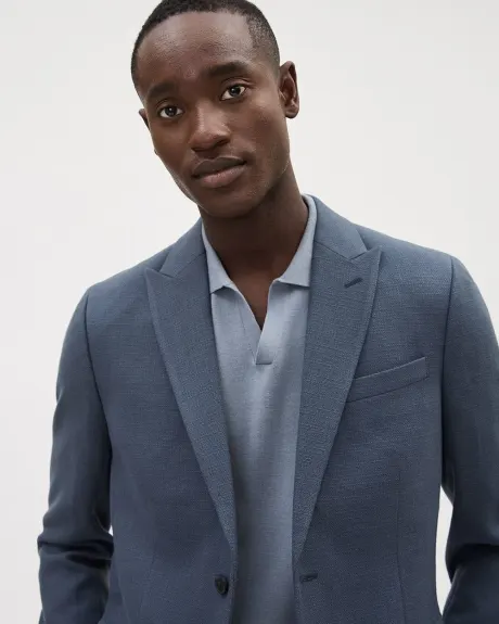 Slim-Fit Textured Blazer