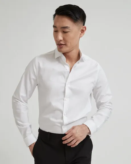 Twill Easy-care Dress Shirt with French Cuff