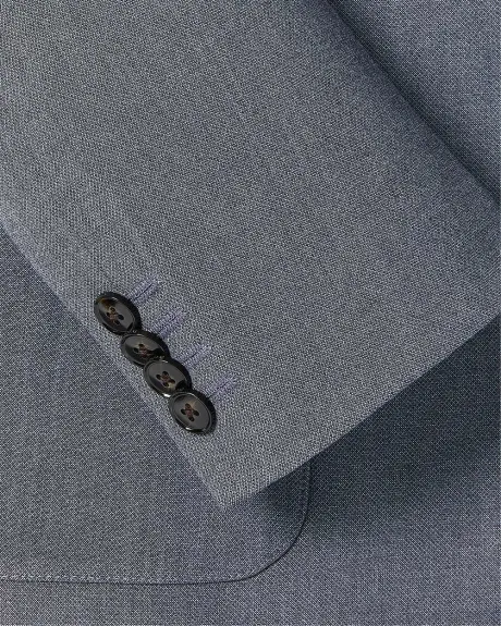 Slim-Fit Knit-Like Suit Blazer