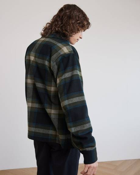 Plaid Shacket with Chest Pockets