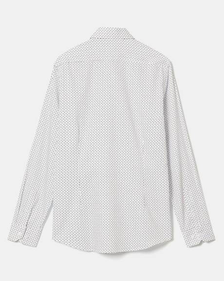 Slim-Fit Dotted Dress Shirt