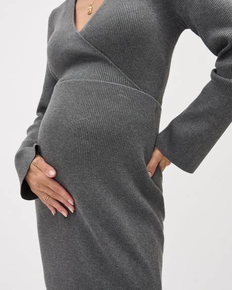 Pencil Midi Sweater Skirt - Thyme Maternity