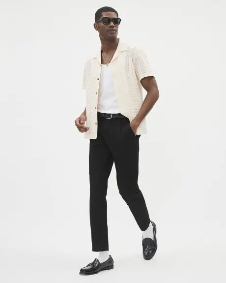 Pantalon Chino Court à Coupe Étroite