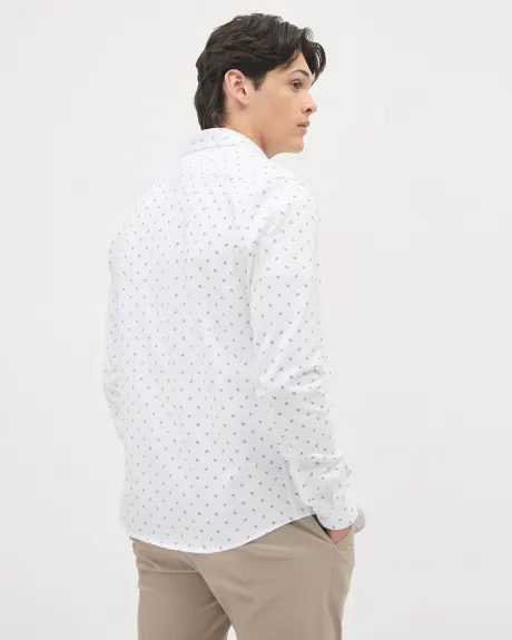 Long-Sleeve Cotton-Knit Shirt