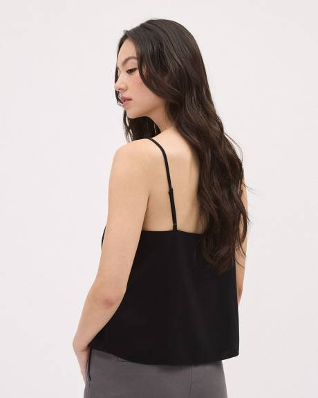 Blouse Courte Sans Manches à Col V