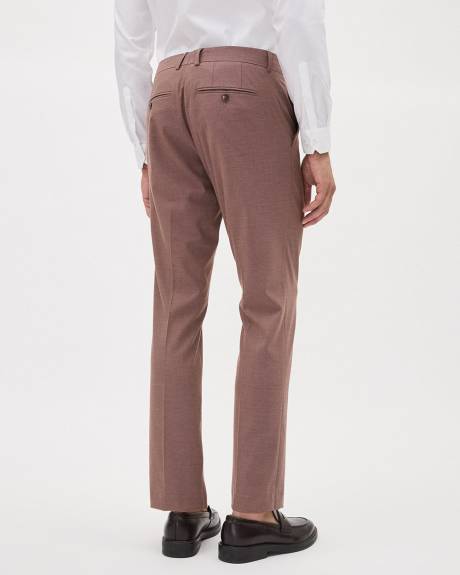 Slim-Fit Burgundy Suit Pant