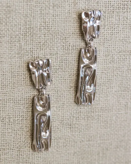 Silver Pendant Earrings